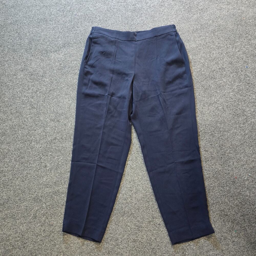 J Crew Pants Womens Size 12 Blue Relaxed Taper Pull On Career Minimalist Capsule